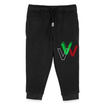 Letter V - Kids Organic Sweatpants by Stanley/Stella - black - Front