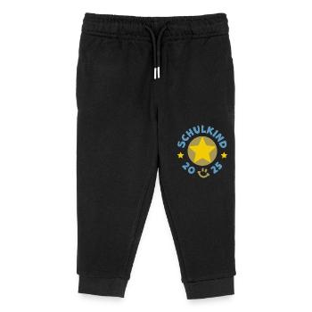 Schulkind 2025 Einschulung Schulanfang - Kinder Organic Jogginghose Mini Mover von Stanley/Stella - Schwarz - Vorne