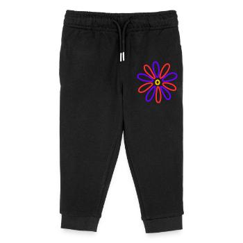 FLOWER. NATURE. ECOLOGY. ANNIVERSARY. FEAST - Kids Organic Sweatpants by Stanley/Stella - black - Front