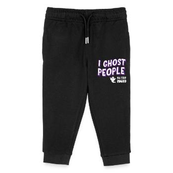 I Ghost People All Year Round - Kinder Organic Jogginghose Mini Mover von Stanley/Stella - Schwarz - Vorne