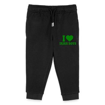 I love irish boys - Kinder Organic Jogginghose Mini Mover von Stanley/Stella - Schwarz - Vorne