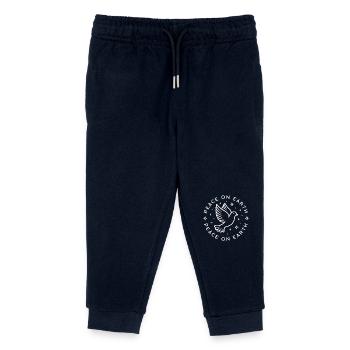 Friede auf Erden, Taube des Friedens - Kinder Organic Jogginghose Mini Mover von Stanley/Stella - Navy - Vorne