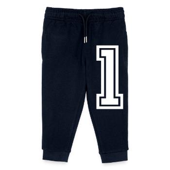 Number one - Kids Organic Sweatpants by Stanley/Stella - navy - Front