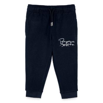 Bayern Berge Bayrische Alpen - Kinder Organic Jogginghose Mini Mover von Stanley/Stella - Navy - Vorne