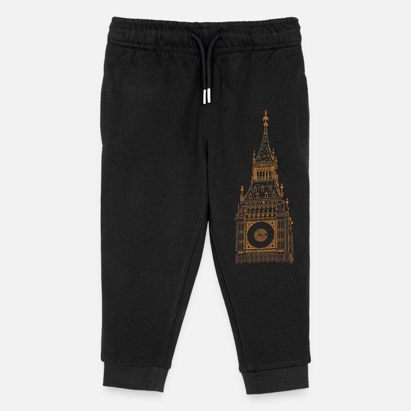 Big Ben Clocher à Londres - Pantalon de jogging enfant bio Stanley/Stella - noir
