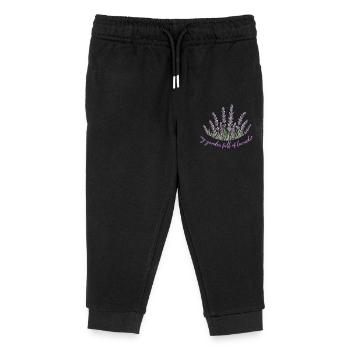 Lavender Lavendel - Kinder Organic Jogginghose Mini Mover von Stanley/Stella - Schwarz - Vorne