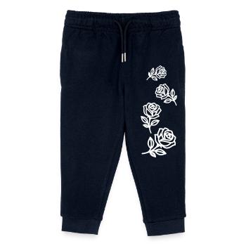 Roses Fleurs - Pantalon de jogging enfant bio Stanley/Stella - marine - Devant
