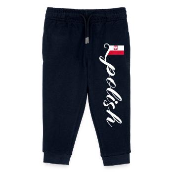 Polen - Kinder Organic Jogginghose Mini Mover von Stanley/Stella - Navy - Vorne
