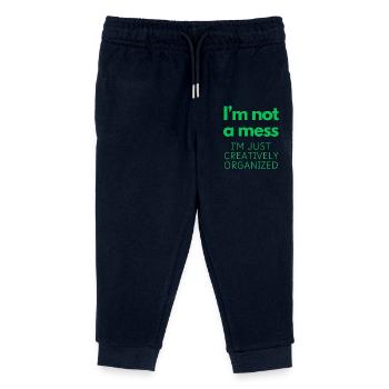 Ich bin keine Katastrophe - Kinder Organic Jogginghose Mini Mover von Stanley/Stella - Navy - Vorne
