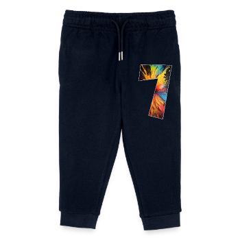 NUMMER 7 JAHRE 7. GEBURTSTAG - Kinder Organic Jogginghose Mini Mover von Stanley/Stella - Navy - Vorne