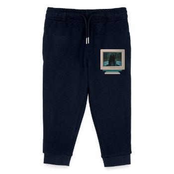 CRT design - Ghost girl 2 - Kids Organic Sweatpants by Stanley/Stella - navy - Front