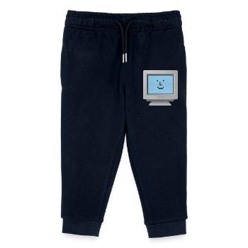 CRT design - Hello everyone! - Kids Organic Sweatpants by Stanley/Stella - navy - Front