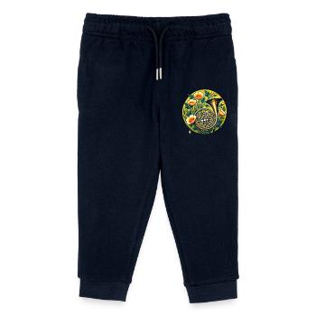 French Horn - Kids Organic Sweatpants by Stanley/Stella - navy - Front