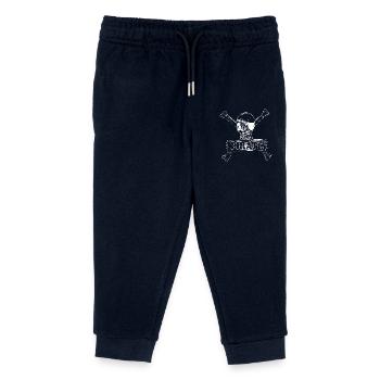 Pirate skull bones - Kids Organic Sweatpants by Stanley/Stella - navy - Front