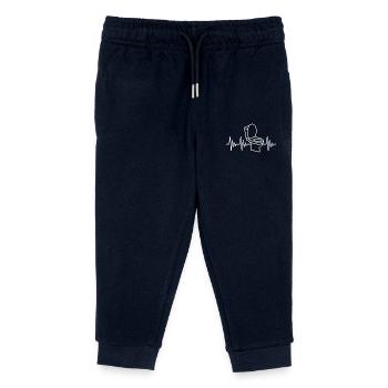 Battement de coeur toilettes toilettes - Pantalon de jogging enfant bio Stanley/Stella - marine - Devant