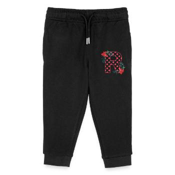 mohnblumen r - Kinder Organic Jogginghose Mini Mover von Stanley/Stella - Schwarz - Vorne
