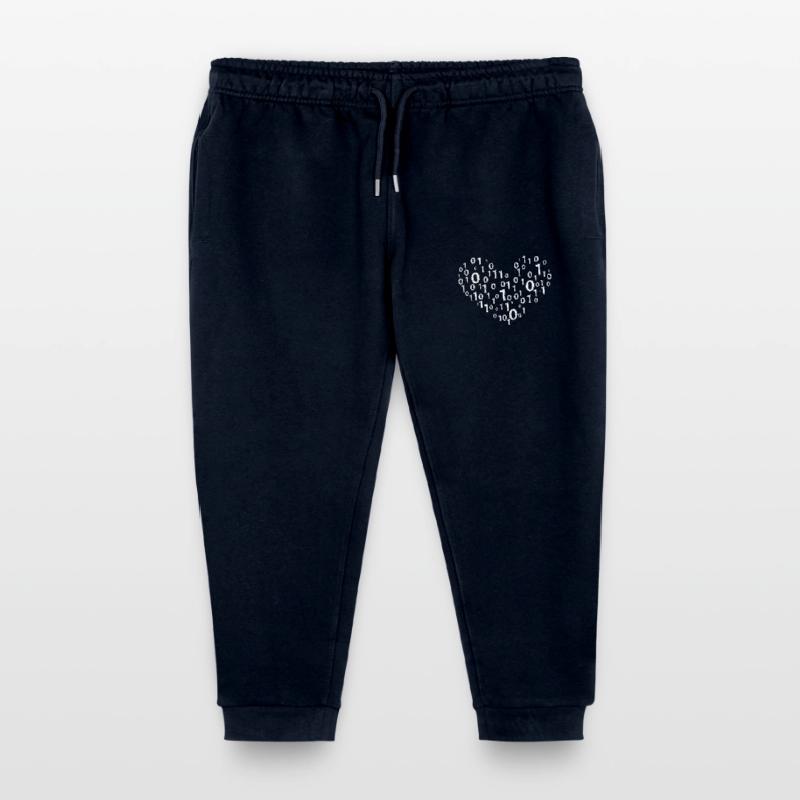 Heart binary coding Kids Organic Sweatpants by Stanley/Stella