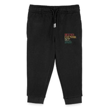 Bester Ehemann seit 2020 - Kinder Organic Jogginghose Mini Mover von Stanley/Stella - Schwarz - Vorne