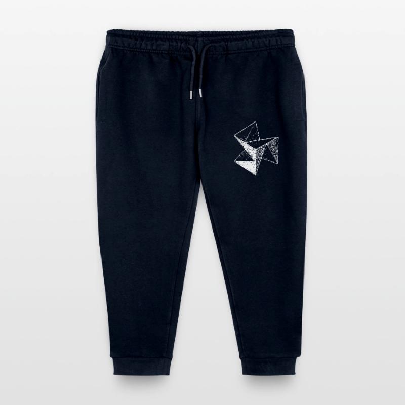 3d Vintage Triangle Cube Structure Kids Organic Sweatpants by Stanley/Stella