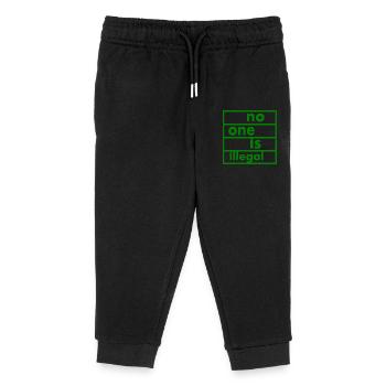 No one is illegal - Pantalon de jogging enfant bio Stanley/Stella - noir - Devant