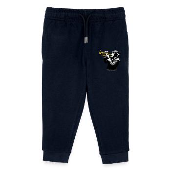 Trompettiste Singe Orchestre Street Art Banksy Style - Pantalon de jogging enfant bio Stanley/Stella - marine - Devant