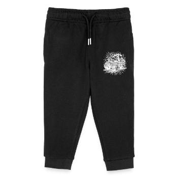Traktor Splash Design mit Feld Schlepper - Kinder Organic Jogginghose Mini Mover von Stanley/Stella - Schwarz - Vorne