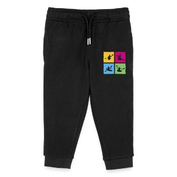 Kanupolo Canoe Polo Spieler Retro Style - Kinder Organic Jogginghose Mini Mover von Stanley/Stella - Schwarz - Vorne