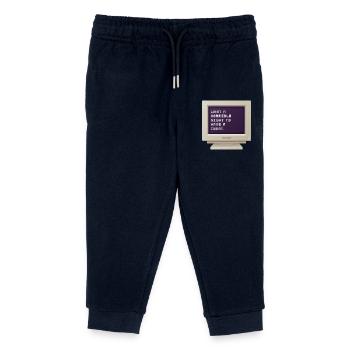 CRT Design - What a horrible night to have a curse - Kids Organic Sweatpants by Stanley/Stella - navy - Front