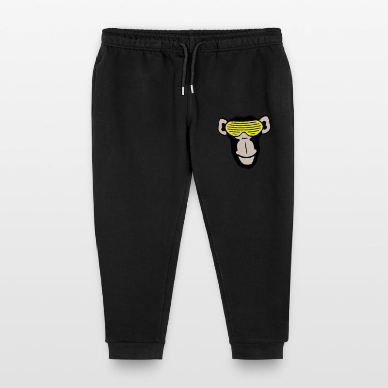 Funky Sunglasses Gorilla Cool Party Monkey Fun Kids Organic Sweatpants by Stanley/Stella