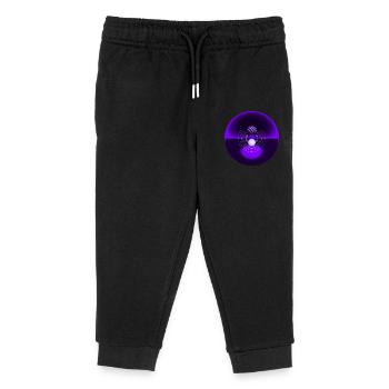 geometrisches Design - Kinder Organic Jogginghose Mini Mover von Stanley/Stella - Schwarz - Vorne