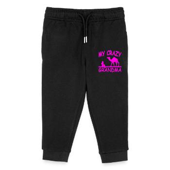 Oma - Kinder Organic Jogginghose Mini Mover von Stanley/Stella - Schwarz - Vorne