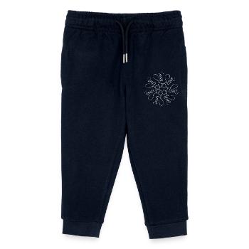 Nom de la flore Mandala - Pantalon de jogging enfant bio Stanley/Stella - marine - Devant