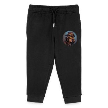 Steampunk style: nostalgia meets technology - Kids Organic Sweatpants by Stanley/Stella - black - Front