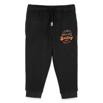 Vendee world sailing race around the globe - Pantalon de jogging enfant bio Stanley/Stella - noir - Devant