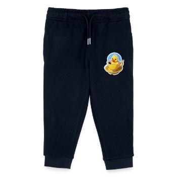 Kaffee Ente - Kinder Organic Jogginghose Mini Mover von Stanley/Stella - Navy - Vorne