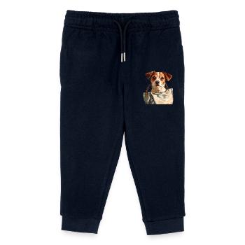 Carry Pup – Le compagnon fidèle de chaque instant - Pantalon de jogging enfant bio Stanley/Stella - marine - Devant