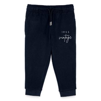 Vintage 1955 Anniversary - Kids Organic Sweatpants by Stanley/Stella - navy - Front