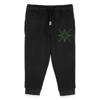 Étoile verte - Pantalon de jogging enfant bio Stanley/Stella - noir - Devant