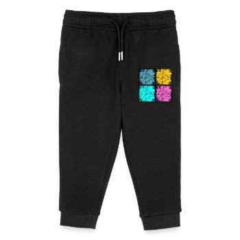 Popart urban style - Kinder Organic Jogginghose Mini Mover von Stanley/Stella - Schwarz - Vorne