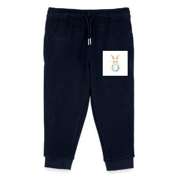 Ei-Liebe & Hasenzauber - Kinder Organic Jogginghose Mini Mover von Stanley/Stella - Navy - Vorne