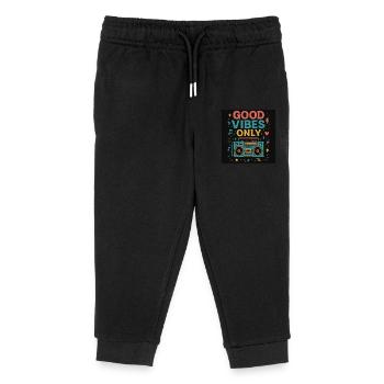 Vibes only - Kids Organic Sweatpants by Stanley/Stella - black - Front