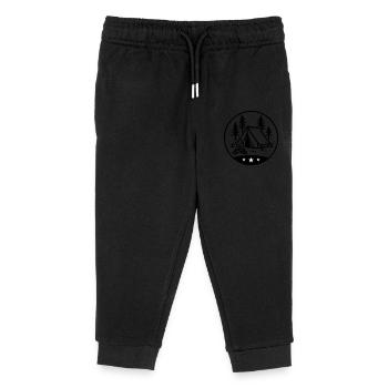 Tente Feu de camp Camping - Pantalon de jogging enfant bio Stanley/Stella - noir - Devant