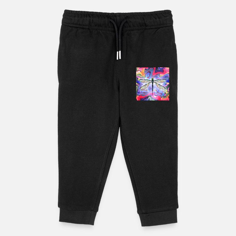 Libelle - Kinder Organic Jogginghose Mini Mover von Stanley/Stella - Schwarz