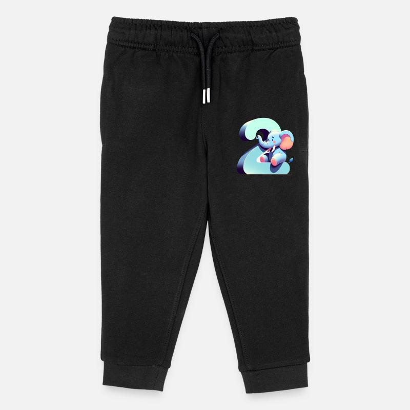 Kreative Kinderzahlen Kollektion - Kinder Organic Jogginghose Mini Mover von Stanley/Stella - Schwarz