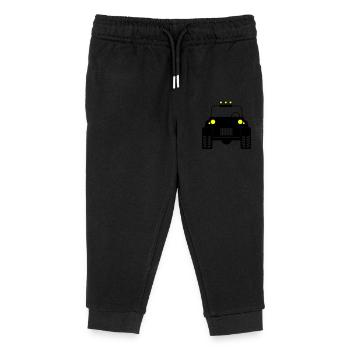 Geländeauto 02 - Kinder Organic Jogginghose Mini Mover von Stanley/Stella - Schwarz - Vorne
