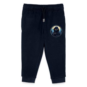 Hund und Katze - Kinder Organic Jogginghose Mini Mover von Stanley/Stella - Navy - Vorne