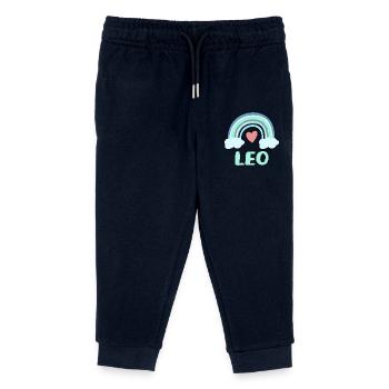 Leo Nom Rainbow Baby - Pantalon de jogging enfant bio Stanley/Stella - marine - Devant