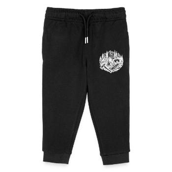 Nature Campfire Axe - Kids Organic Sweatpants by Stanley/Stella - black - Front