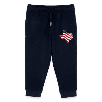 Drapeau des États-Unis dans la carte de l’État du Texas - Pantalon de jogging enfant bio Stanley/Stella - marine - Devant