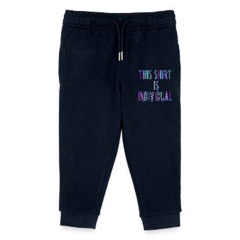 Custom Design Fun Saying - Kids Organic Sweatpants by Stanley/Stella - navy - Front